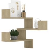  Kutne zidne police 2 kom boja hrasta 40 x 40 x 50 cm drvene | Eponuda.com