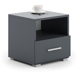 Kobi Furniture Nočna omarica Emi siva - ročaj aluminijasti, (21960700) | Shoptok.si