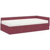  Kotni okvir postelje z matrico Drugo 2 pcs Rdeča blago, (5000121490) | Shoptok.si