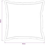  Presvlaka za jastuk 6 pcs HOUTEN Svijetlo žuta 50 x 50 cm - Svjetložuta 50 x 50 cm 6 | shoptok.hr