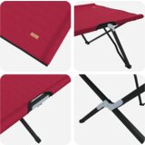 vidaXL zložljive sončne postelje s torbami 2 kosa Rdeča 600D Oxford tkanina | Shoptok.si