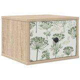 Wall-mounted noćni ormarić GOTHA Hrast sonoma 36 x 33 x 25 cm - Hrast sonoma Zeleni uzorak drveta 1 | shoptok.hr