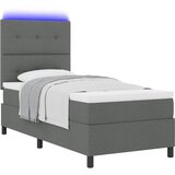  Krevet s opruga kutije Tamno siva 90 x 200 cm tkanina | shoptok.hr