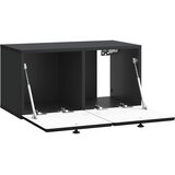 TV ormar za zid 59,5 x 31 x 30 cm Crna Konstruirano drvo Zidne | shoptok.hr