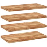  Plutajuće police 4 kom 60x40x4 cm Masivno drvo akacije s uljnim premazom | Shoptok.si