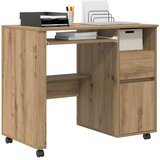  Stol s kotačićima s ladicama Umjetnički hrast 91 x 50 x 77 cm | shoptok.hr