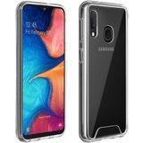 AVIZAR Silikonski ovitek s trdim zadnjim odbijacem za Samsung Galaxy A20e, kolekcija Crystal - prozoren, (20626575) | Shoptok.si