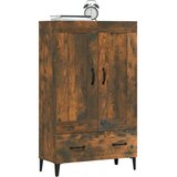  Komoda boja dimljenog hrasta 70 x 31 x 115 cm konstruirano drvo | shoptok.hr