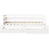  Dnevni krevet na razvlačenje s ladicama bez madraca 80x200 cm | shoptok.hr