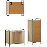  Set ormarića za kupaonicu 3 kom. Hrast sonoma 40 x 36 x 99 5 cm - Hrast sonoma Kupaonski ormarić (2 vrata) + viseći ormarić + ku | shoptok.hr