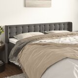  Uzglavlje s ušima tamnosivo 183x16x78/88 cm baršunasto | shoptok.hr