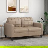 The Living Store Dvosed kapučino barve 140 cm umetno usnje - Kavč Dvosed, (21662905) | Shoptok.si
