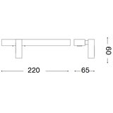 Ideal Lux LED zidna svetiljka BONNE 2xLED/6,5W/230V CRI 90 crna | Eponuda.com