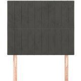  Uzglavlje tamno sivo 100x5x118/128 cm baršunasto | Eponuda.com