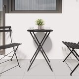 Bistro Stol Antracit Ø 50 x 71 cm Čelik s prahom | shoptok.hr