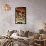  Slika - Clouds Over Stonehenge (1 Part) Vertical 40x60 U crnom drvenom okviru | shoptok.hr