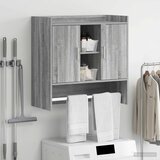  Polica na zidu Zidna montaža Siva Sonoma 80 x 36 x 80 cm | shoptok.hr
