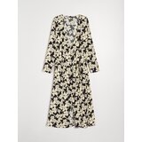 Sinsay Viskoza midi preklopna haljina u leopard uzorku | shoptok.hr