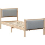  Okvir za krevet Svijetlo siva 80 x 200 cm tkanina | shoptok.hr