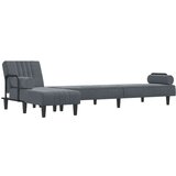  Kutna garnitura na razvlačenje tamnosiva 260x140x70 cm baršun | shoptok.hr