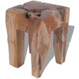 vidaXL Stolček iz trdne tikovine | Shoptok.si