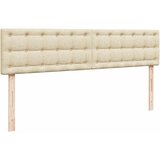  Otomanski okvir kreveta s madracima krem 200x200cm od tkanine | shoptok.hr
