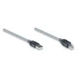 Manhattan USB kabel USB 2.0 USB-A vtič\, USB-B vtič 11.00 m transparentna 510424, (20414876) | Shoptok.si