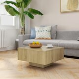 vidaXL Klubska mizica sonoma hrast 60x60x31,5 cm iverna plošča Cene