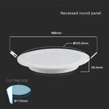  led ugradno stropno svetlo LED/6W/230V ø 12 cm 3000K bela | Eponuda.com
