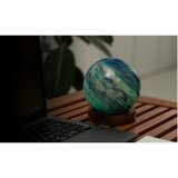 Gingko LED namizna svetilka v temni naravni barvi s steklenim senčilom (višina 13 cm) Galaxy Breeze – | Shoptok.si