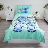 Jerry Fabrics Mentolno zelena enojna bombažna otroška posteljnina 140x200 cm Lilo & Stitch "Buddies" – | Shoptok.si