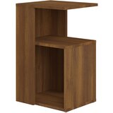 Furnova Stranska mizica rjavi hrast 36x30x56 cm konstruiran les, (21914668) | Shoptok.si