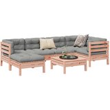  7-dijelni set vrtnih sofa s jastucima masivno drvo duglazije Smeđa | Shoptok.si