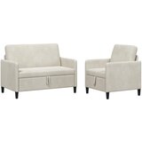  Set sofe s pohranom 2 kom. Krem Poliester | shoptok.hr