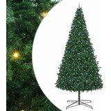 vidaXL Božićno drvce s ukrasnim gudačkim svjetlima Zelena 400 cm PVC - s LED-icama i plavim kuglicama Cijene