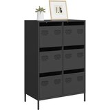 Furnova Visoka omara črna 68x39x101,5 cm jeklo, (21954252) Cene