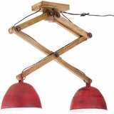  Stropna svjetiljka 25 W pohabano crvena 29 x 18 x 85 cm E27 | shoptok.hr