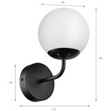  Brilagi - Zidna lampa MALIVA 1xE14/15W/230V crna/bela | Eponuda.com