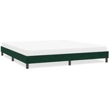  Okvir kreveta bez madraca tamnozeleni 200x210 cm baršun | shoptok.hr