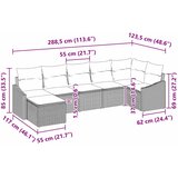  Set sofe 7 kom. Crna poliratan | shoptok.hr