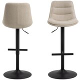 Actona Crna/bež barska stolica podesive visine (visine sjedala 65 cm) Adisa – | shoptok.hr