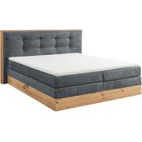 Livetastic POSTELJA BOXSPRING 180 cm x 200 cm , les, tekstil, leseni material antracit | Shoptok.si