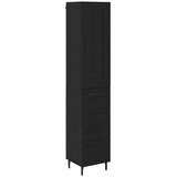  Highboard Crni hrast 34,5 x 34 x 180 cm Konstruirano drvo | shoptok.hr