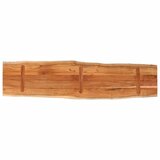 Stolna ploča 180x40x3,8 cm pravokutna bagremovo drvo živi rub | shoptok.hr
