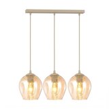  Luster na lanku ISTAR 3xE27/15W/230V bež/zadimljena bež | Eponuda.com