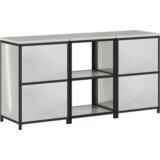  Kuhinjski set za pohranu 3 pcs Srebrna 180 x 50 x 92 cm | shoptok.hr