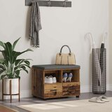  Klupa za hodnik s jastukom Staro drvo 60 x 38 x 46 cm | shoptok.hr