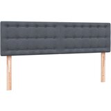 vidaXL Box Spring postelja z vzmetnico Temno siva 140x220 cm Velvet | Shoptok.si