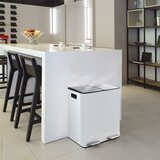 Spirella Mat bel jeklen koš za smeti 2x20 l za ločevanje odpadkov/s pedalom Aliya – | Shoptok.si