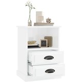  Noćni ormarići 2 kom visoki sjaj bijeli 43x36x60 cm | Eponuda.com